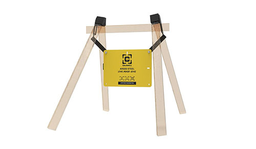 Caldwell AR500 Long Range Gong Kit erbjuder en hållbar 18"x24" AR500 gong, anpassningsbar ram och en Flash Bang träffindikator för enkel träffsyn.