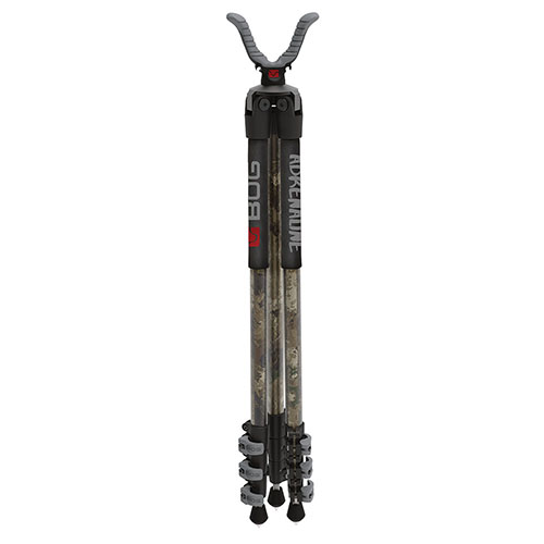 BOG Adrenaline Switcheroo är en mångsidig och bärbar tripod med lever leg locks, retraktabla metal foot spikes och ett snabbt Switcheroo-system för smidiga byten av tillbehör.