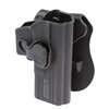 Caldwell Tac Ops-holster för Glock 19/23/32 erbjuder en säker passform med trigger guard retention lock och är tillverkad av förstärkt polymer för hållbarhet.