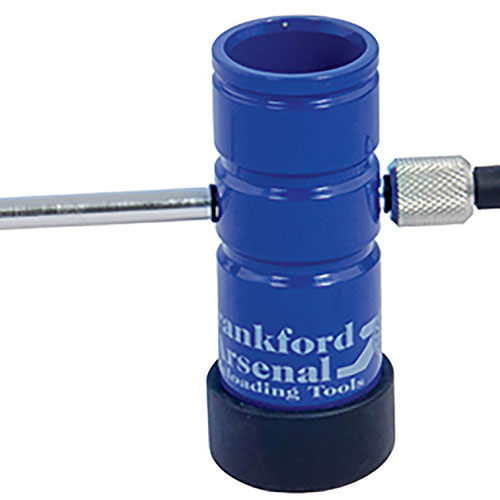 Frankford Arsenal® Powder Trickler möjliggör exakt dosering av små mängder pulver för precisa laddningar, med skydd mot damm och fukt.