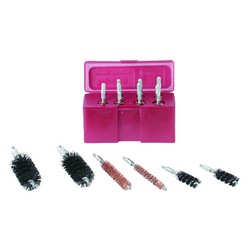 Tipton® 13-delade setet med kaliber-specifika Best Bore Brushes ger alltid rätt borste för effektiv rengöring av din vapens lopp, i en hållbar förpackning.