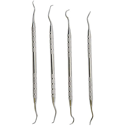 Tipton Stainless Steel Picks är ett måste i varje rengöringskit. Setet innehåller fyra picks med olika konfigurationer för att nå trånga utrymmen utan att repa.
