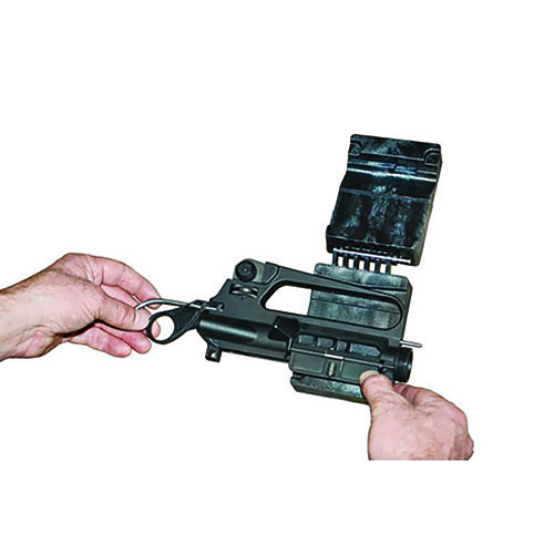 Delta Series AR-15 Upper Vise Block säkrar din AR-15 utan skador, passar Mil Spec A2 och flattop mottagare, perfekt för montering och underhåll.