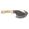 Uncle Herny 2201UH Stag Horn Gut Hook Skinner har ett D2 stålblad med satinfinish, stag horn-handtag, gut hook, mässingspinnar, lanyard-hål och läderskydd.