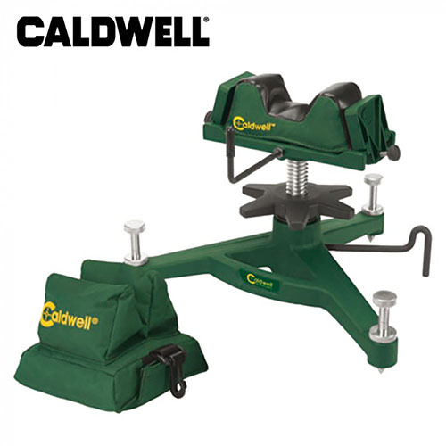 Caldwell The Rock Dlx Shooting Rest och Rear Bag Combo erbjuder stabilitet och precision för att förbättra din skjutnoggrannhet och minska den mänskliga faktorn.