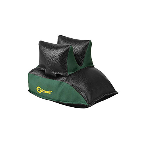 Caldwell Universal Rear Shooting Bag är tillverkad av högkvalitativt läder och polyester, vilket ger ett stabilt stöd och behåller sin form utan att sträcka sig.