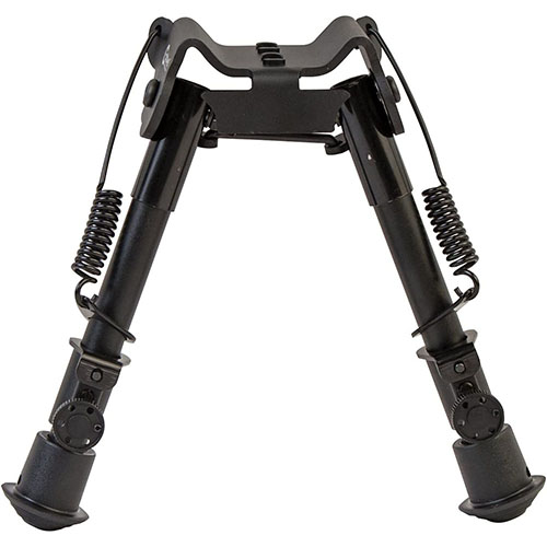 Caldwell M-LOK/KEYMOD 6”-9” XLA Bipod är lätt, stabil och perfekt för alla situationer med snabbutvecklande ben och mjuka gummifötter för ökad stabilitet.