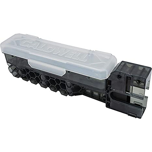 Caldwell 22LR AR-15 22 Mag Charger gör det enkelt att ladda AR-15 magasin på sekunder, med en hållare för 100 patroner och automatisk justering av varje patron.