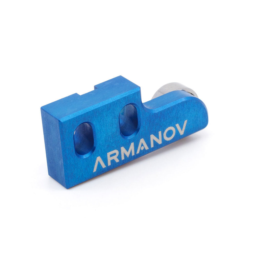 Armanov Index Bearing Cam Block för Dillon XL650 ger smidigare funktion, minskar friktion och drag, samt eliminerar behovet av smörjmedel på indexpawlen.