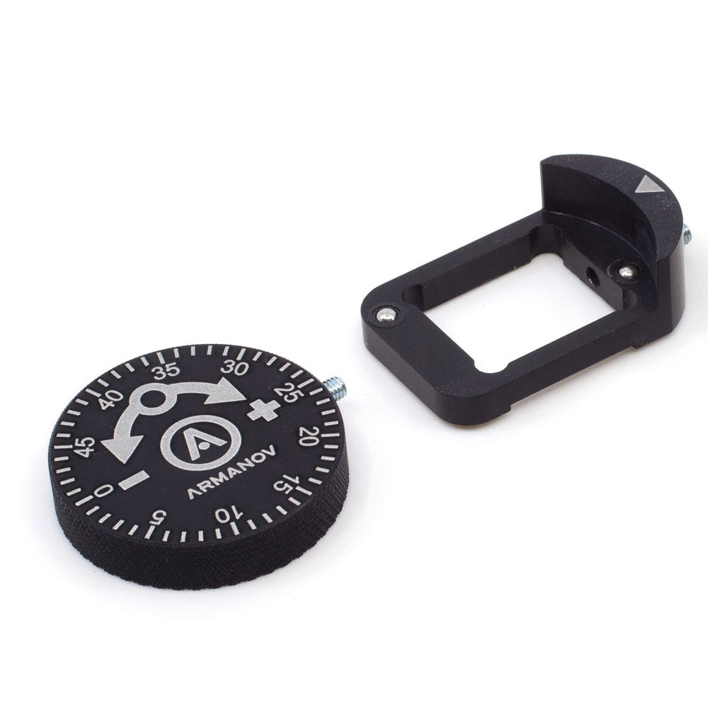 Armanov Clickable Dillon Precision Powder Thrower Knob gör det enkelt att justera pulvret utan verktyg, med 50 klick för exakt inställning och snabb byte mellan kalibrar.