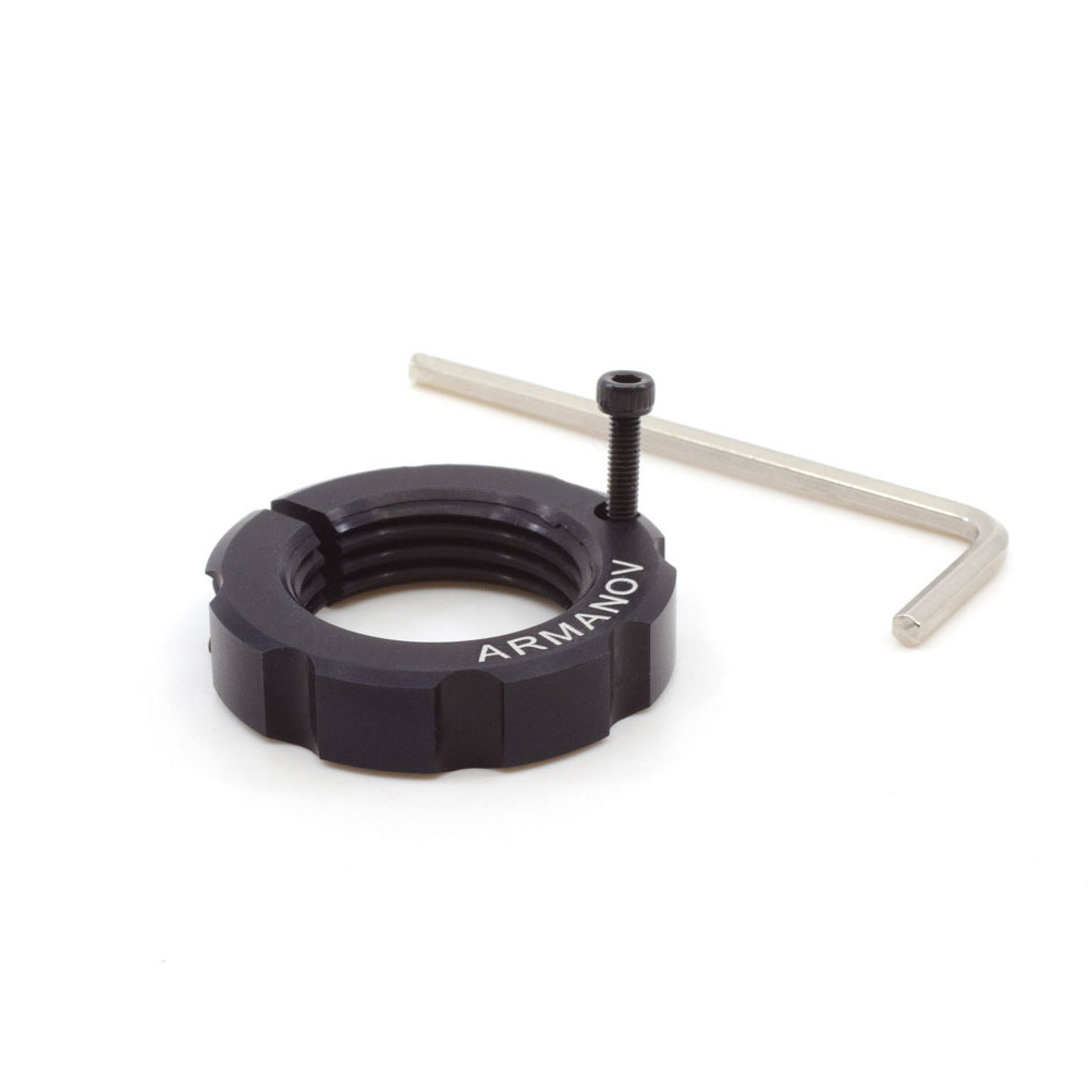 ARMANOV Free Float Lock Ring för Dillon Toolhead möjliggör att sizer- och seater-dies flyter, vilket ger optimal centreringsprecision och mer koncentrisk ammunition.