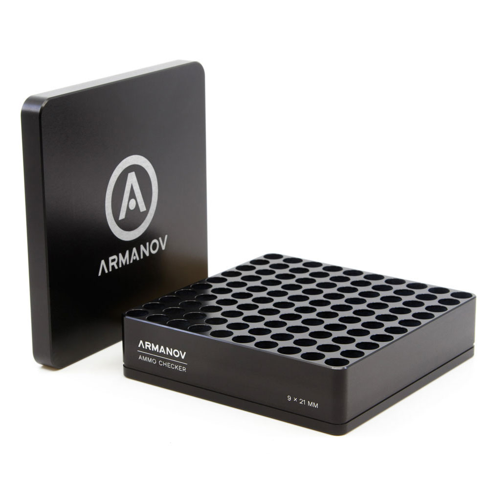 Armanov 100 rnd Ammo Checker med Flip Cover gör det enkelt att kontrollera ammunitionens kvalitet och säkerhet, vilket sparar tid och minskar risken för fel.