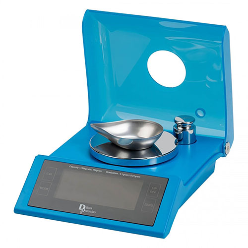 D-Terminator Electronic Scale erbjuder hög precision med 1500 grains kapacitet, lättanvänd touchskärm, bakgrundsbelyst LCD och inkluderad check weight.