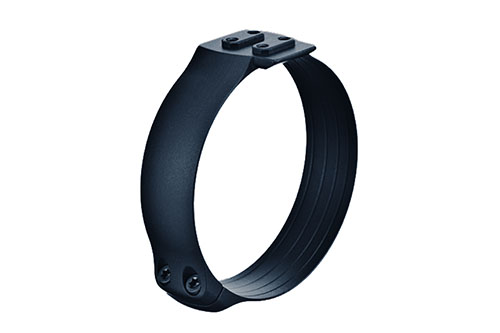 ERATAC Clamp Ring med Universal-Interface erbjuder modulär installation, justerbar profil och 360° indexering för optimal placering av tillbehör.