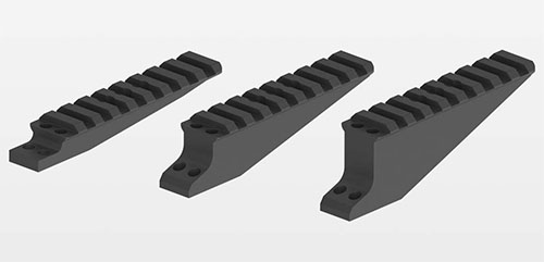ERATAC Picatinny Adapters är tillverkade av högkvalitativt aluminium med Mil-Spec yta, perfekt passform och tre olika bashöjder för optimal optikjustering.
