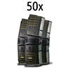 CROSS MAG 10/10 erbjuder två 10-skottsmagasin som enkelt kopplas samman utan verktyg, är kompatibla med .223Rem och .300AAC, och är tillverkade av hållbar, genomskinlig polymer.