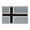 ULFHEDNAR Velcro-Patch med norsk flagg, 4 x 6 cm, finns i röd/vit/blå och tan. Perfekt för att visa din patriotism på kläder eller utrustning.