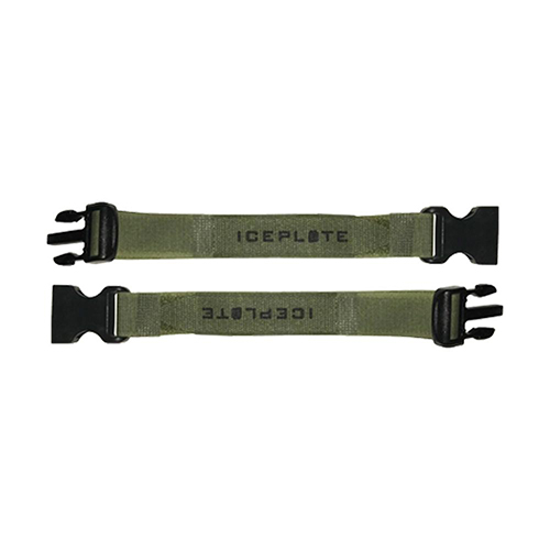 Upptäck QORE PERFORMANCE, INC. IcePlate Side Release Armor Straps - ett uppsättning av två uppgraderade, avtagbara och återanvändbara velcro-straps för säkerhet och stabilitet.
