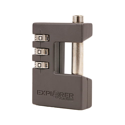 Skydda din Explorer Case med denna robusta EXPLORER CASES kombinationslås som förhindrar oönskad åtkomst och är perfekt anpassad för transport.