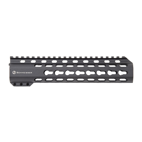 SCHMEISSER Handguard Free Float KeyMod i tre längder erbjuder hög precision och stabilitet, elegant design och hållbara HELICOIL-gängor för enkel montering av tillbehör.