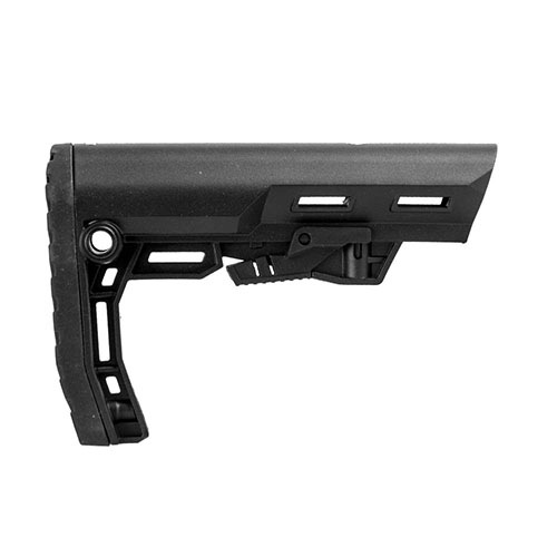 Scout AR-15 Mil-Spec Stock erbjuder ergonomisk komfort, låg vikt, QD sling mount, snabb prestanda och stabilitet för ökad precision och säkerhet.