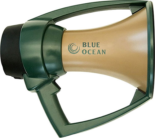 Blue Ocean Rugged Megaphone är kraftfull, vattentålig och lätt, med avancerad ljudteknik för extrem räckvidd och kristallklar ljudåtergivning.
