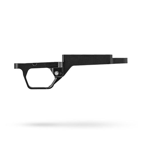 Uppgradera din Badger M5 med MDT Hunting Bottom Metal för pålitlig jakt, med integrerad magasinrelease, justerbar spänning och korrosionsbeständigt material.