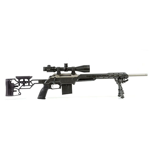 MDT ESS Chassis System Kit erbjuder ultimat ergonomi med justerbart kol, 15" förhand och ambidextrös magasinlås för enkel användning.