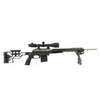 MDT ESS Chassis System Kit för Remington 700 LA LH erbjuder optimal ergonomi, justerbart kolv, lätt insättning av magasin och V-block bedding för stabilitet.