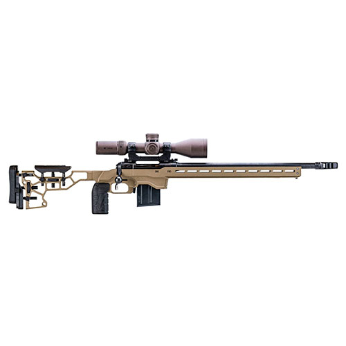 MDT ACC Chassis System för Remington 700 erbjuder justerbar vikt och balans, med plats för vikter, ARCA/RRS dovetail, MDT Elite Grip och AICS-kompatibilitet.