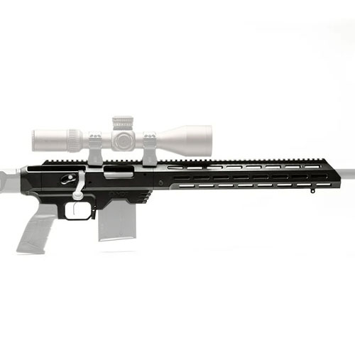 MDT TAC21 Gen 2 Chassis System ger överlägsen ergonomi, modulär design och snabb installation på mindre än en timme för Tikka T3 och T3x.