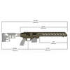 MDT TAC21 Gen 2 Chassis System erbjuder AICS-magasin, AR-pistolgrepp och en rak design för mindre rekyl, bättre precision och enkel installation.