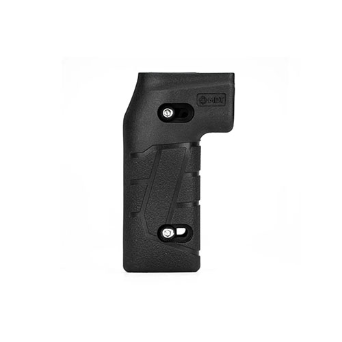 MDT Justerbar Vertikal Pistolgrepp erbjuder perfekt fingerplacering med fram- och bakjustering, komfortabla paneler och kompatibilitet med flera chassin.