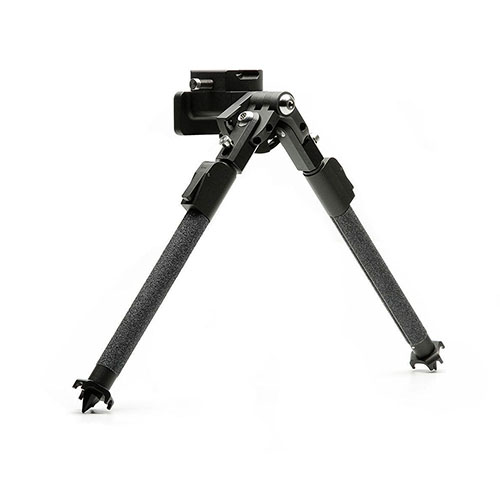 MDT CKYE-POD Gen2 Bipod erbjuder snabb enhandjustering, 3 låspositioner, justerbar höjd från 4.5" till 15.5", 170° lutning och 360° panorering.