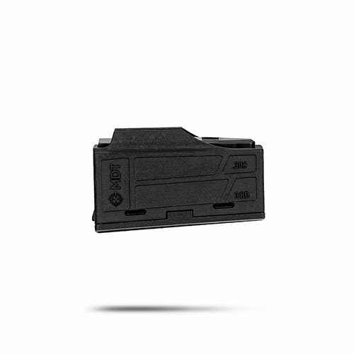 MDT Polymer AICS magasin för .308/6.5 Creedmoor erbjuder hållbarhet, 3 skott kapacitet och passar flera chassisytem för pålitlig prestanda.