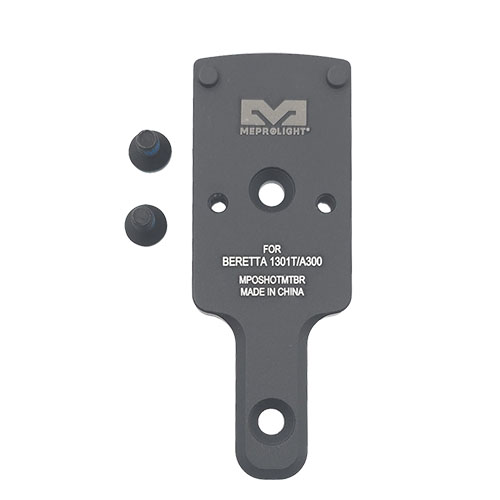 RMR Shotgun Plate från Meprolight ger en stabil bas för montering av RMR-sikten på Beretta 1301T/A300, vilket förbättrar precision och snabbhet i skytte.
