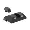MEPRO Tru-Dot Fixed Sights erbjuder dag/natt-synlighet med ljusa vita punkter och grön tritiumbelysning, hållbar konstruktion och underhållsfri design.