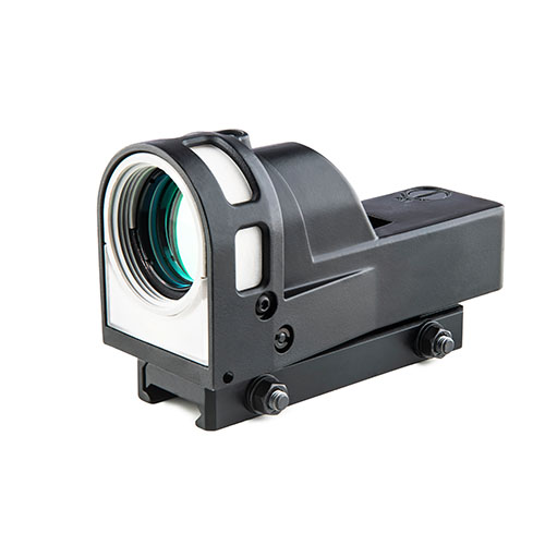 MEPRO M21 är en robust och batterifri reflexsikte med tritium och fiberoptik, perfekt för alla ljusförhållanden och snabb målinriktning.