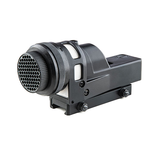 MEPRO M21 är en robust reflexsikte med tritium och fiberoptik, underhållsfritt, alltid redo, med 5 retiklar och 30mm lins för snabb målsökning.