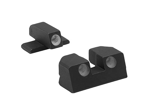 MEPROLIGHT® Tru-Dot® självbelysta sikten förbättrar träffsäkerheten i svagt ljus med upp till 85% och erbjuder en intuitiv siktlösning för dag och natt.