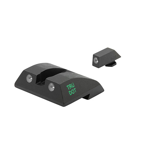 MEPROLIGHT® TRU-DOT® nattkikare förbättrar träffsäkerheten med över 85% i svagt ljus, med tre tydliga punkter för snabb och intuitiv sikte.