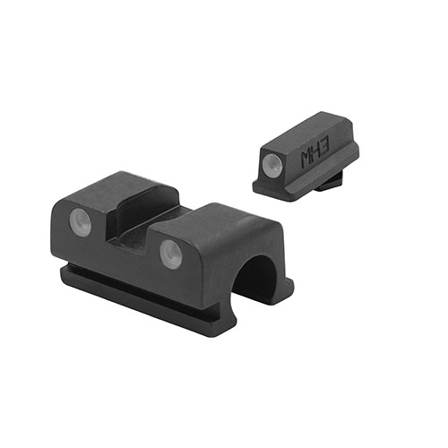 MEPROLIGHT® Tru-Dot® natt sikten förbättrar träffsäkerheten med över 85% i lågt ljus, med självlysande punkter för dag och natt användning.