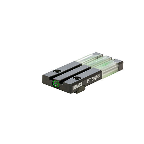 MEPRO FT Bullseye™ är en snabb och intuitiv tritium fiber optic sikt för Glock, med låg profil, drop- och chockresistent design för pålitlig prestanda.