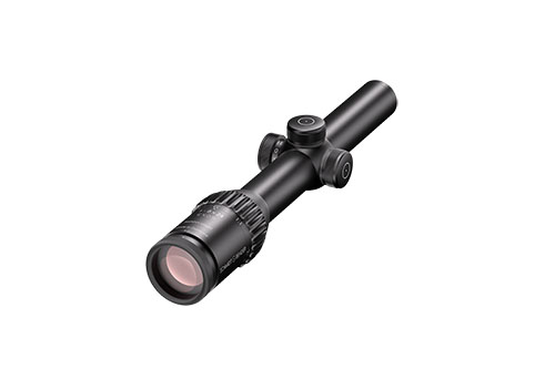 1–8x24 Exos TMR erbjuder en mångsidig zoom, hög precision och robust konstruktion, perfekt för både jakt och sportskytte.