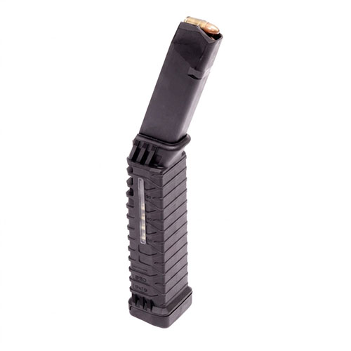 Schmeisser S50 G17 MLE ger +33 skott till din Glock 17, med en kompakt design, pålitlig matning och enkel montering utan verktyg. Hållbar och lätt att inspektera.