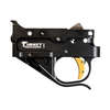 RUGER 1022 Trigger Complete Assembly från TIMNEY med svart hus, lång magasinrelease och guldtrigger. Fabrikssatt avtrycksvikt på 2,75 lb, ej justerbar.