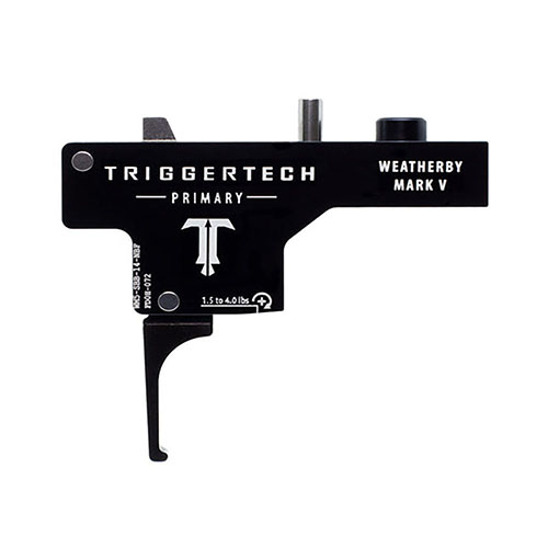 TRIGGERTECH Weatherby Mark V Special erbjuder en noll-kryp break och extremt kort övertrav, med överlägsen tillförlitlighet och korrosionsbeständighet.