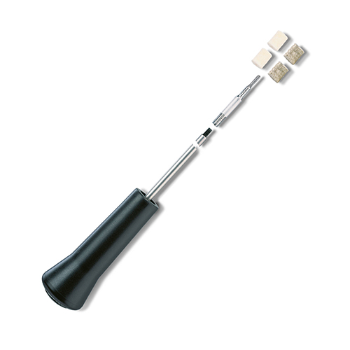 Power-Line Profi städstav i rostfritt stål (992mm) med ergonomiskt handtag och kullager för smidig rengöring av vapen i kaliber .22–6.5mm.
