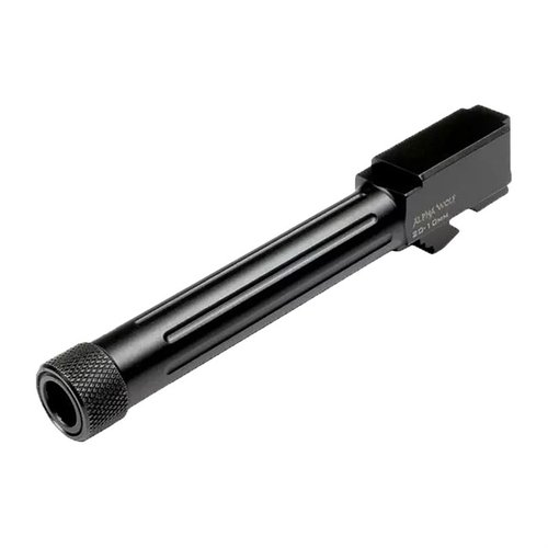 Alpha Wolf threaded barrel för Glock® M20 ger oöverträffad precision och pålitlighet, tillverkad av certifierat 416 rostfritt stål med SBN-beläggning.
