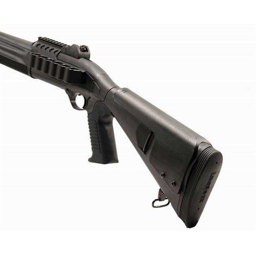 Urbino Pistol Grip Stock för Beretta 1301 erbjuder en kortad längd på 12,5 tum, stötdämpande grepp och enkel installation utan gunsmithing.
